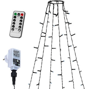 Voltronic Łańcuch świetlny w kształcie stożka 192LED zimna b