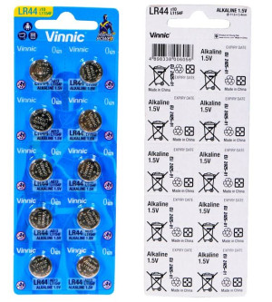 Bateria zegarkowa LR44 L1154F VINNIC AG13 10BL