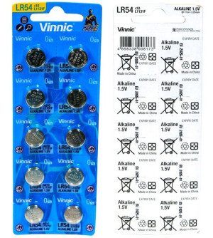 Bateria zegarkowa L1131 / LR54 VINNIC AG10 10BL