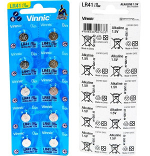 Bateria zegarkowa 736 LR41 VINNIC AG3 10BL