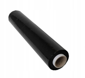 FOLIA STRETCH czarna 1,5kg 23my 1,2KG NETTO 50cm