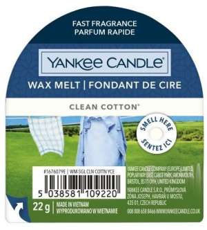 Yankee Candle Clean Cotton wosk zapachowy