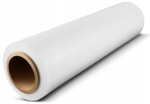 FOLIA STRETCH biała 1,5kg 23my 1,2KG NETTO 50cm