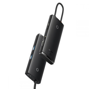 Baseus Lite SERIES BS-OH020 HUB ADAPTER TYPE-C 6-PORT czarny