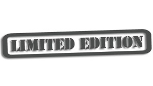Wycinana naklejka LIMITED EDITION grafitowa