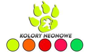 Wycinana naklejka ŁAPA LWA peugeot kolory neonowe