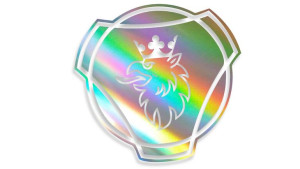 Wycinana naklejka SCANIA logo holograficzna