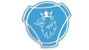 Wycinana naklejka SCANIA logo błękitna