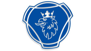 Wycinana naklejka SCANIA logo niebieska