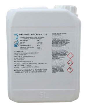NADTLENEK WODORU 12% CZDA woda utleniona 12% 5L