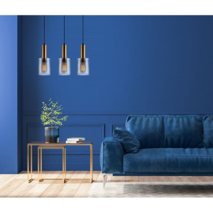 Lampa wisząca Sardo Rain PND-5581-3-BRO+RNSG mosiężny ? Italux