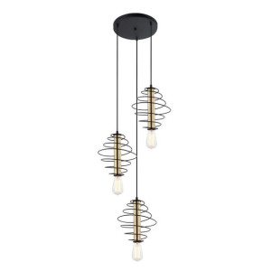 Lampa wisząca Mirren MDM-3932/3 BK+BRO - Italux