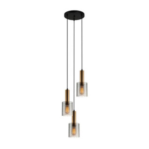 Lampa wisząca Sardo Rain PND-5581-3A-BRO+RNSG mosiężny ? Italux