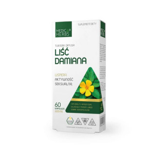 MEDICA HERBS Liść Damiana 60 kaps.