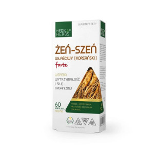 MEDICA HERBS Żeń-Szeń Właściwy Koreański Forte 60 kaps.