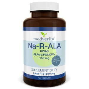 MEDVERITA Na-R-ALA Kwas Alfa-Liponowy 150 mg 120 kaps.