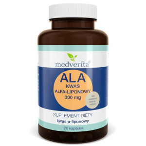 MEDVERITA ALA Kwas Alfa-Liponowy 300 mg 120 kaps.