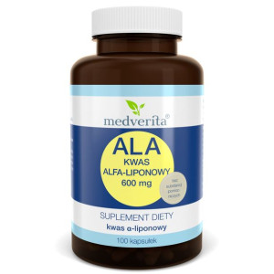 MEDVERITA ALA Kwas Alfa-Liponowy 600 mg 100 kaps.