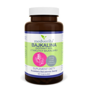 MEDVERITA Bajkalina 85% Ekstrakt Z Tarczycy Bajkalskiej 60 kaps.
