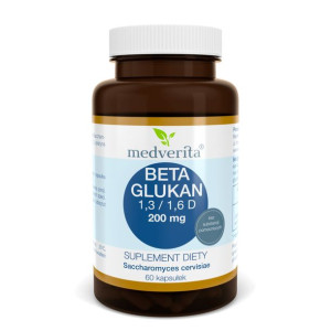 MEDVERITA Beta Glukan 1,3 / 1,6 D 200 mg 60 kaps.