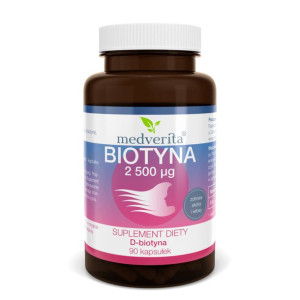 MEDVERITA Biotyna 2500 µg Witamina B7 (H) 90 kaps.