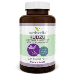 MEDVERITA Kudzu Ekstrakt Z Korzenia 40% Izoflawonów 300 mg 120 kaps.
