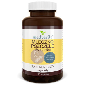 MEDVERITA Mleczko Pszczele 4% 10-HDA 120 kaps.