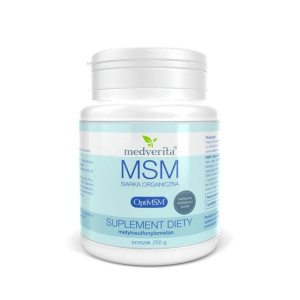 MEDVERITA MSM Siarka Organiczna OptiMSM® W Proszku 250 g