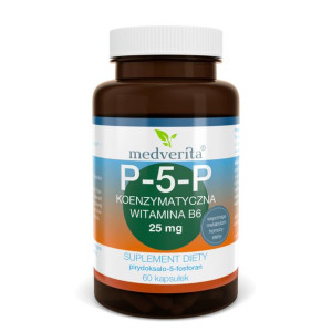 MEDVERITA P-5-P 25 mg Koenzymatyczna Witamina B6 60 kaps.
