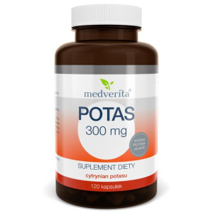 MEDVERITA Potas Cytrynian Potasu 300 mg 120 kaps.