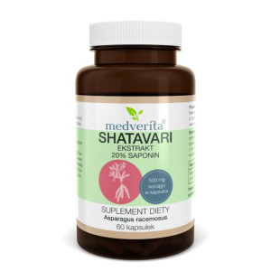 MEDVERITA Shatavari Ekstrakt 20% Saponin 60 kaps.