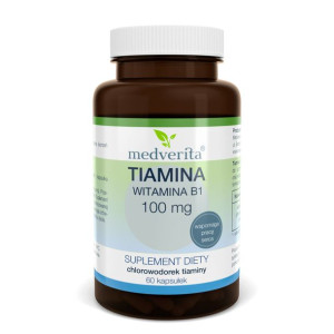 MEDVERITA Tiamina 100 mg Witamina B1 60 kaps.