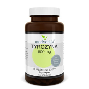 MEDVERITA Tyrozyna L-Tyrozyna 500 mg 50 kaps.