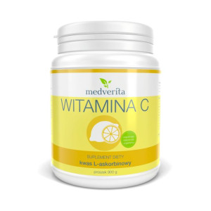 MEDVERITA Witamina C Kwas Askorbinowy W Proszku 900 g