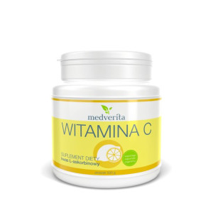 MEDVERITA Witamina C Kwas Askorbinowy W Proszku 500 g