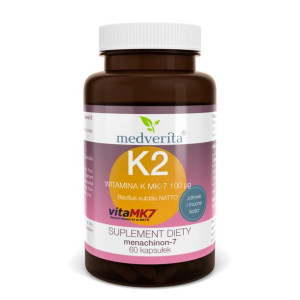 MEDVERITA Witamina K2 Vitamk7® Menachinon-7 100 µg 60 kaps.
