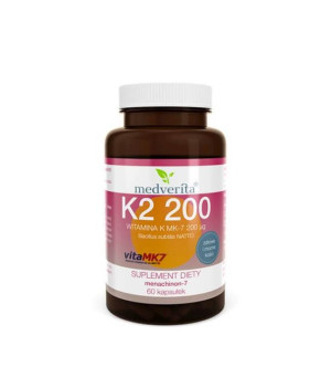 MEDVERITA Witamina K2 MK-7 200 ug 60 kaps.