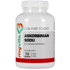MYVITA Askorbinian Sodu (Buforowana Witamina C) Proszek 250 g