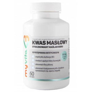 MYVITA Kwas Masłowy Maślan Sodu 360 mg 60 kaps.