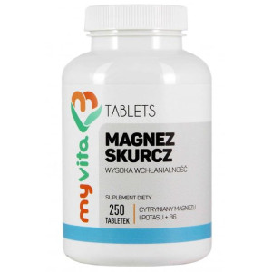 MYVITA Magnez Skurcz P-5-P Magnez + Potas + B6 250 tab.