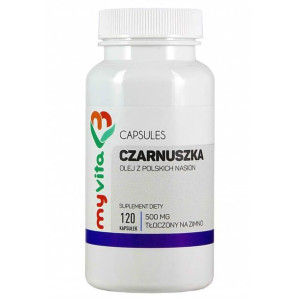 MYVITA Czarnuszka Olej Z Polskich Nasion 500 mg 120 kaps.