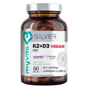 MYVITA Witamina K2 D3 Vegan Silver 60 kaps.