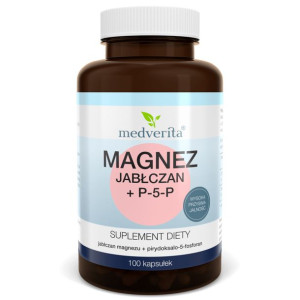 MEDVERITA Jabłczan Magnezu + P-5-P 100 kaps.