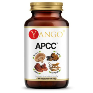 YANGO APCC™ Reishi Shitake Kordyceps Chaga 100 kaps.