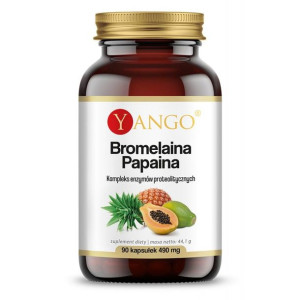 YANGO Bromelaina Papaina 90 kaps.