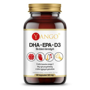Yango Dha + Epa + D3 60 Kaps.