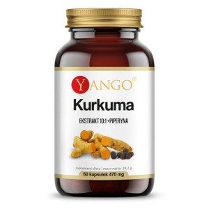 YANGO Kurkuma Ekstrakt + Piperyna 60 kaps.