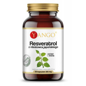 YANGO Resveratrol Z Rdestowca Japońskiego Z Piperyną 30 kaps.