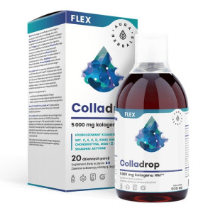 AURA HERBALS Colladrop Flex Kolagen Morski 5000 mg W Płynie 500 ml