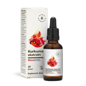 AURA HERBALS Kurkuma Ekstrakt Nova Sol W Kroplach 30 ml